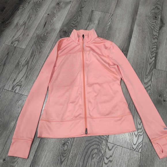 Puma Sweaters - Puma Pink Full-Zip Women's Athletic Jacket
